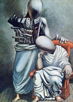  realismus - Der einzige Trost 1958 Giorgio de Chirico Metaphysischer Surrealismus